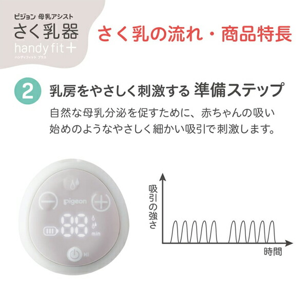 ピジョン 駒寄せ乳器 電動 ｈａｎｄｙ ｆｉｔ＋ 0ヵ月〜 １個＜母乳助けること 搾乳＞