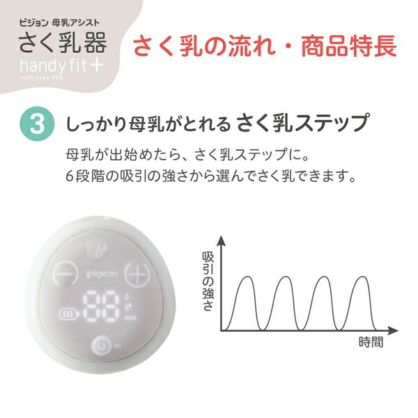 ピジョン 駒寄せ乳器 電動 ｈａｎｄｙ ｆｉｔ＋ 0ヵ月〜 １個＜母乳助けること 搾乳＞