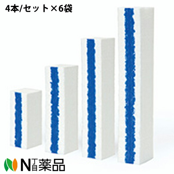 川本産業  カワモト KAIMEN（カイメン）［4本/セット］1セット/袋×6袋【一般医療機器】＜腹腔鏡下手術時に、ドライな術野確保をサポートするスポンジ＞＜医療関係者向け製品＞