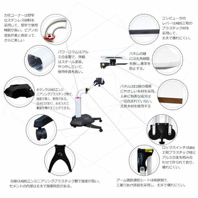 当日発送 パソコンデスク 高さ自由調整 デスク ハイテーブル