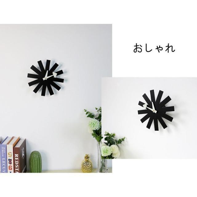 おしゃれ 壁掛け時計 鉄芸製 北欧 カフェインテリア 電池式 掛け時計 カッコイイ 太陽 放射状 カワイイ 時計 静か 音がしない 部屋装飾 ARJJ-0022_6