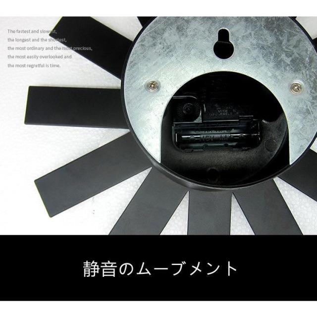 おしゃれ 壁掛け時計 鉄芸製 北欧 カフェインテリア 電池式 掛け時計 カッコイイ 太陽 放射状 カワイイ 時計 静か 音がしない 部屋装飾 ARJJ-0022_9