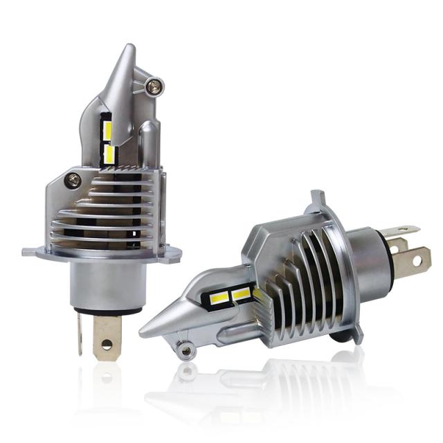 H4 LED 前照灯 2個入 HI/LO 新標準尺度車検相応う 車/自動二輪車用 60W(30W*2) 16000LM(8000LM*2) 12V LED弁膜