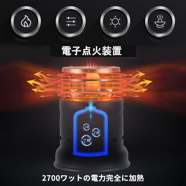 カセットガスストーブ ガスヒーター ポータブルヒーター キャンプ デカ