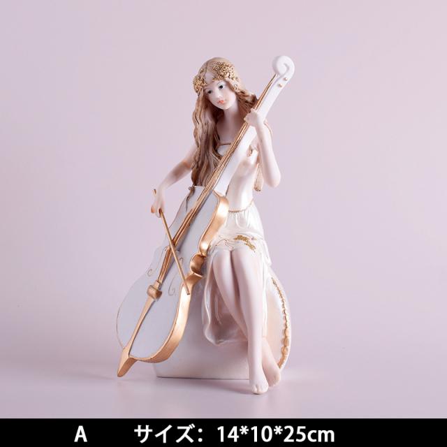 オブジェ ガール ヴァイオリンを弾く女の子 美しい 置物 ヨーロッパ