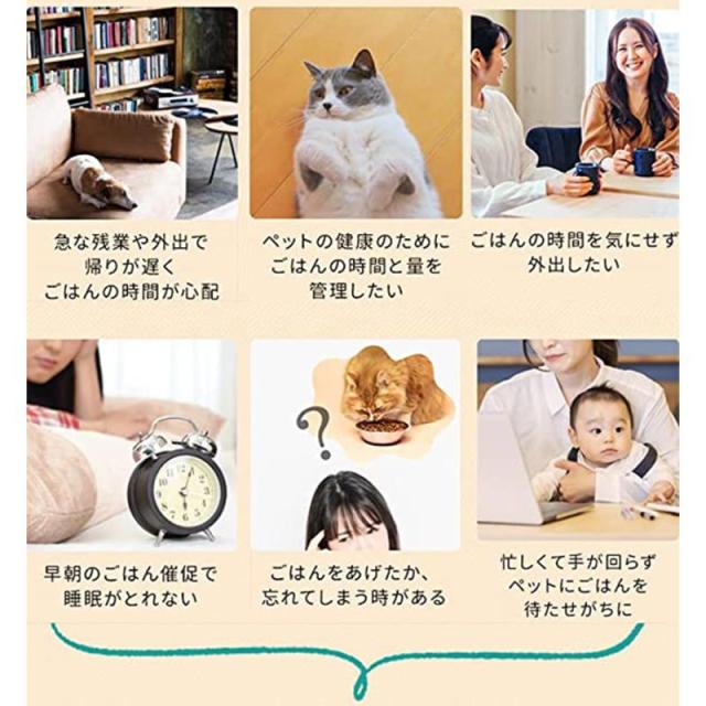 自動給餌器 自動餌やり機 3.5L 大容量 1日4回 2way給電 音声録音 タイマー オートペットフィーダー食事量設定 犬 猫 食器 ステンレス皿 操作簡単_1