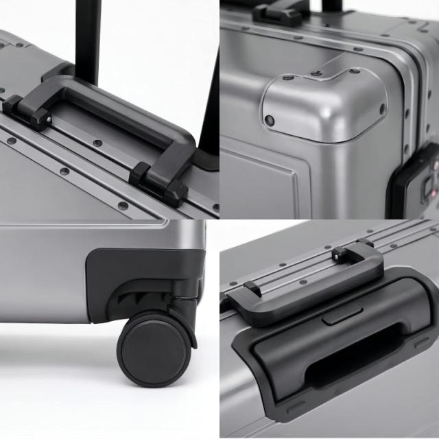 スーツケース 機内持ち込み 軽量 耐衝撃最強 キャリーケース キャリーバッグ 20インチ 40L TSAロック オールアルミ合金ボディ 静音_5