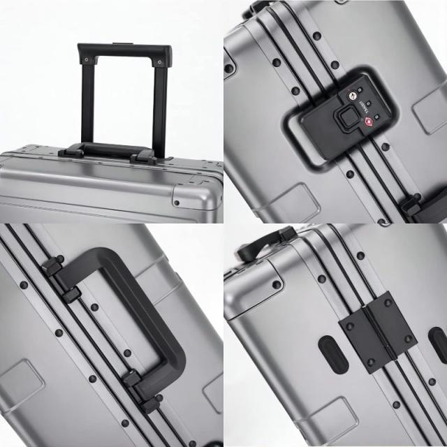 スーツケース 機内持ち込み 軽量 耐衝撃最強 キャリーケース キャリーバッグ 20インチ 40L TSAロック オールアルミ合金ボディ 静音_6