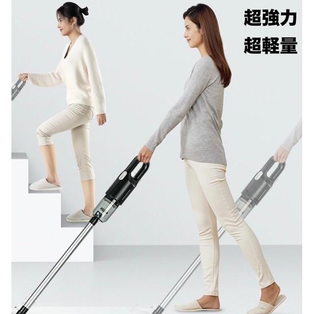 掃除機 コードレス ハンディクリーナー 充電式 強力吸引 小型 軽量 携帯型 家庭用 車載用12000Pa 0.6kg サイクロン掃除機 車用掃除機