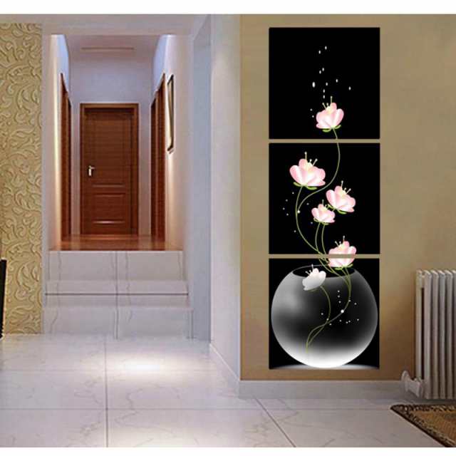 純粋な手描きの絵画 花 応接間掛画 玄関飾り 廊下壁画