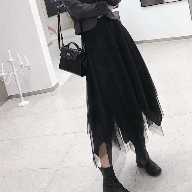 ロング スカート レディース ミモレ かわいい きれいめ シンプル 大人女子 上品 おしゃれ こなれ感 透け感 インスタ イベント キュート ラブリー クール エレガント 存在感 無地 秋 冬 通学 旅行 デート お出かけ 休日 ブラック 個性的 送料無料の通販は
