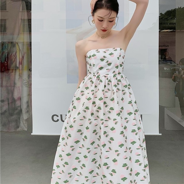 花柄 ワンピース レディース オフショルダー ドレス フレア 襟なし ミモレ 送料無料 個性的 ロング マキシ シフォン デコルテ セクシー レトロ 夏 パーティー リゾート 10代 20代 白 膝下 ハイウェスト 体型カバー 脚長 S M L シンプルの通販は 7,480円