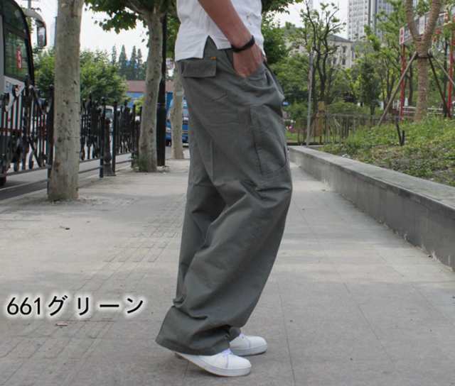 カーゴパンツ メンズ 大きいサイズ ゆったり 作業服 ワークパンツ