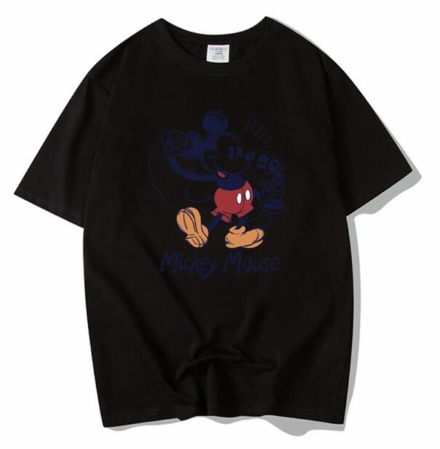9色 ディズニー 半袖Tシャツ Tee ミッキー プリントtシャツ