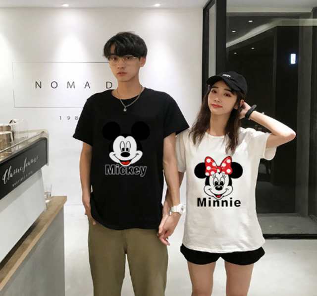 Disney ミッキーマウス 半袖Tシャツ プリント キャラTシャツ