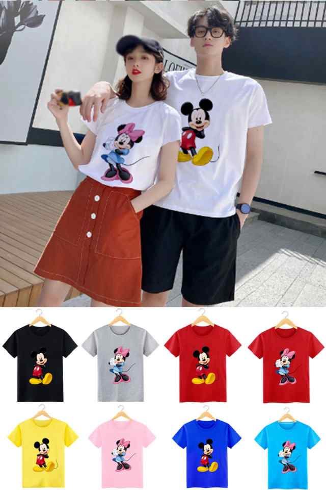 Disney ミッキーマウス 半袖Tシャツ プリント キャラTシャツ