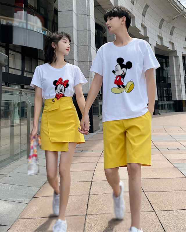 Disney ミッキーマウス 半袖Tシャツ プリント キャラTシャツ