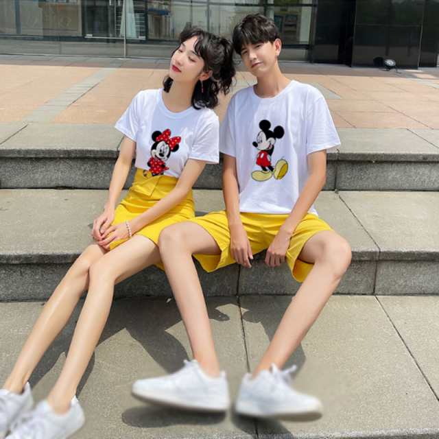 Disney ミッキーマウス 半袖Tシャツ プリント キャラTシャツ