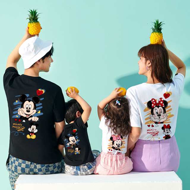 ディズニー ミッキーマウス ミニーちゃん 半袖Tシャツ キャラTシャツ トップス プリント ペアルック カップル 親子コーデ 可愛い 人気  の通販はau PAY マーケット - FR-TOKYO | au PAY マーケット－通販サイト