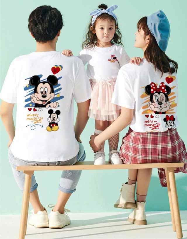 ディズニー ミッキーマウス ミニーちゃん 半袖Tシャツ キャラTシャツ