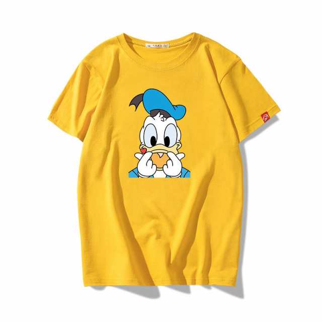 6色○5タイプ ディズニー 半袖Tシャツ 綿100％ ドナルドダック