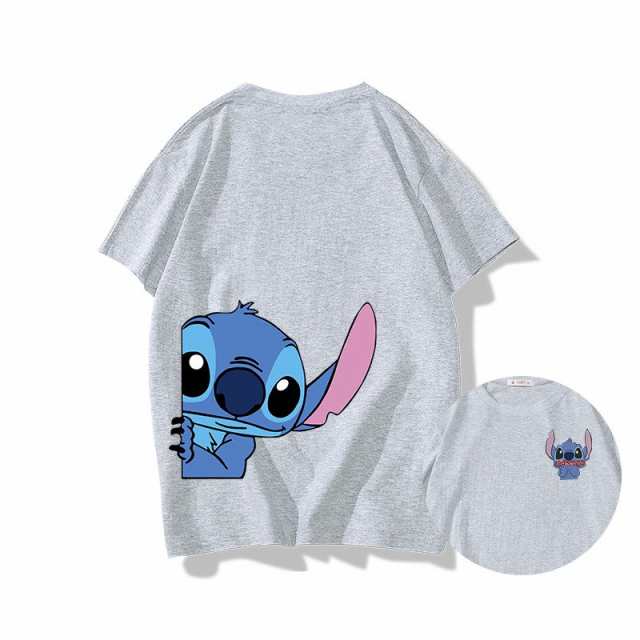 6色 ディズニー 半袖Tシャツ Tee スティッチ エンジェル Stitch 綿100