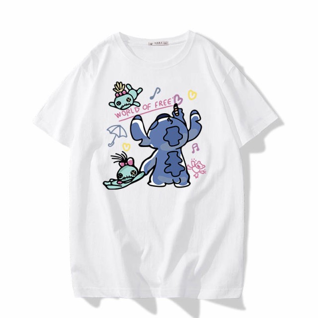 5色 ディズニー 半袖tシャツ Tee スティッチ エンジェル Stitch プリントtシャツ キャラtシャツ ｔ Shirt 大きいサイズ トップス ペアルの通販はau Pay マーケット Fr Tokyo