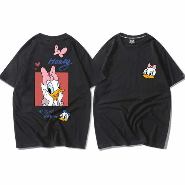 ディズニー 半袖Tシャツ Tee ドナルドダック デイジーダック プリントt