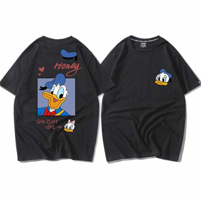 ディズニー 半袖Tシャツ Tee ドナルドダック デイジーダック プリントt