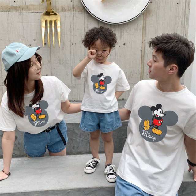 即納再入荷ディズニー　厚手Tシャツ　ミッキーマウス トップス