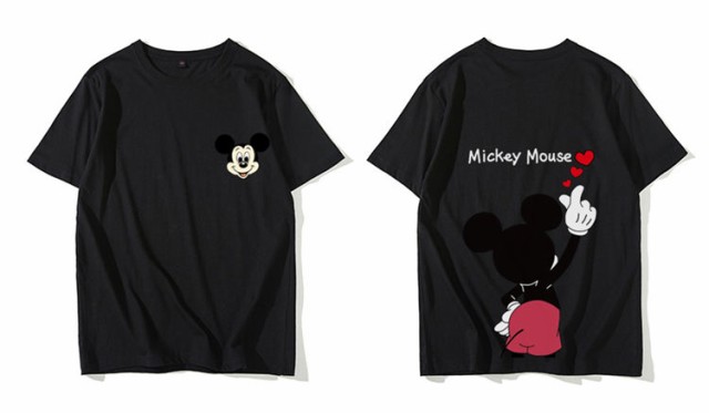 7色○2タイプ ディズニー 半袖Tシャツ 綿100％ ミッキーマウス ミニー