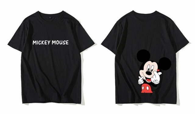 7色○2タイプ ディズニー 半袖Tシャツ 綿100％ ミッキーマウス ミニー 