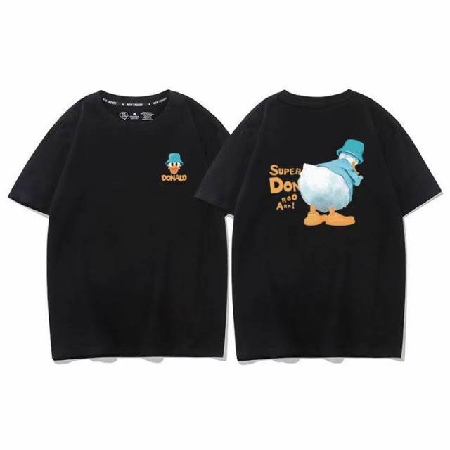 6色○2タイプ ディズニー 半袖Tシャツ 綿100％ ドナルドダック