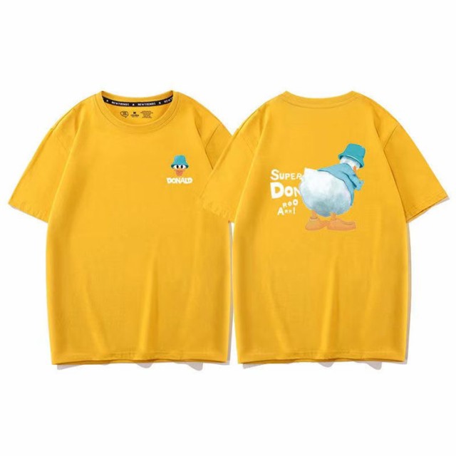 6色○2タイプ ディズニー 半袖Tシャツ 綿100％ ドナルドダック