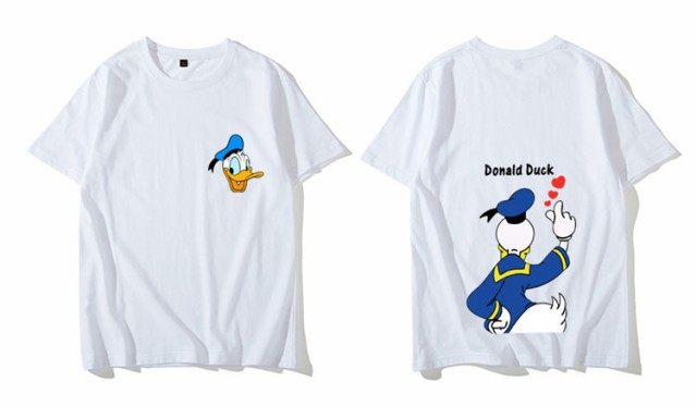 7色○2タイプ ディズニー 半袖Tシャツ 綿100％ ドナルドダック