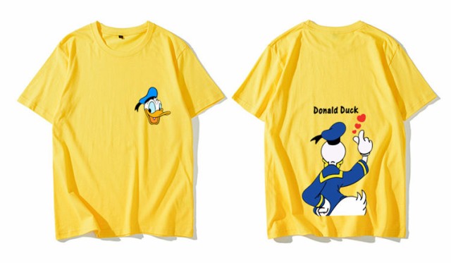 7色○2タイプ ディズニー 半袖Tシャツ 綿100％ ドナルドダック ...