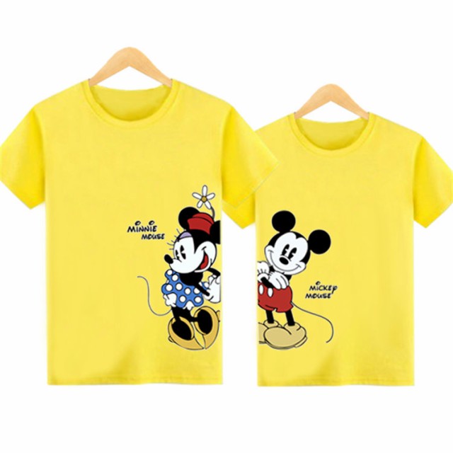 8色○2タイプ ディズニー 半袖Tシャツ ミッキーマウス ミニーマウス