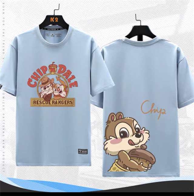 ディズニー チップとデール チプデル 半袖Tシャツ Tee プリントtシャツ