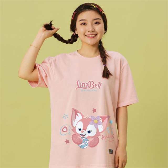 7色 ディズニー 半袖Tシャツ リーナベルTシャツ コットンtシャツ おしゃれ プリントtシャツ Disney 大きいサイズ ゆったり 可愛い  トップス お姉妹 お友達 お揃い カジュアル Tee 人気 夏新作 お出かけ スクール 洋服 お誕生日 プレゼント 白 黒 ピンクの通販はau PAY  ...