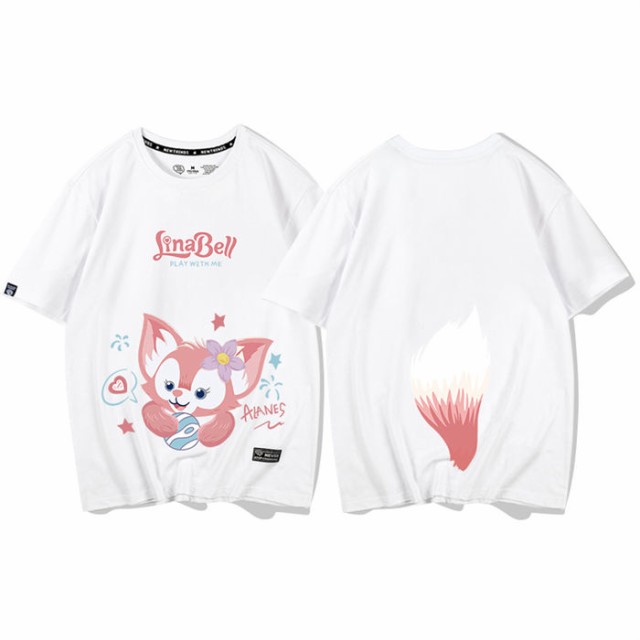 7色 ディズニー 半袖Tシャツ リーナベルTシャツ コットンtシャツ おしゃれ プリントtシャツ Disney 大きいサイズ ゆったり 可愛い  トップス お姉妹 お友達 お揃い カジュアル Tee 人気 夏新作 お出かけ スクール 洋服 お誕生日 プレゼント 白 黒 ピンクの通販はau PAY  ...