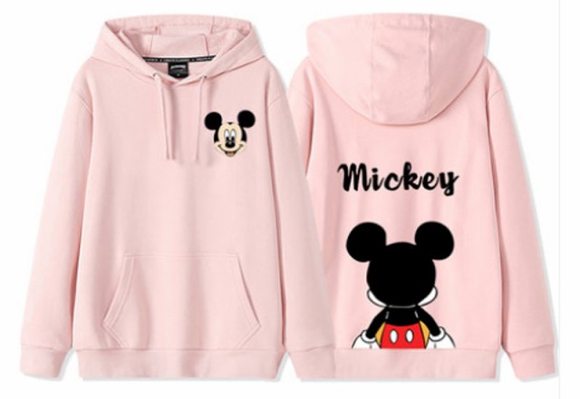 秋冬 5COLORS disney ペアルックパーカー ミッキー ミニー