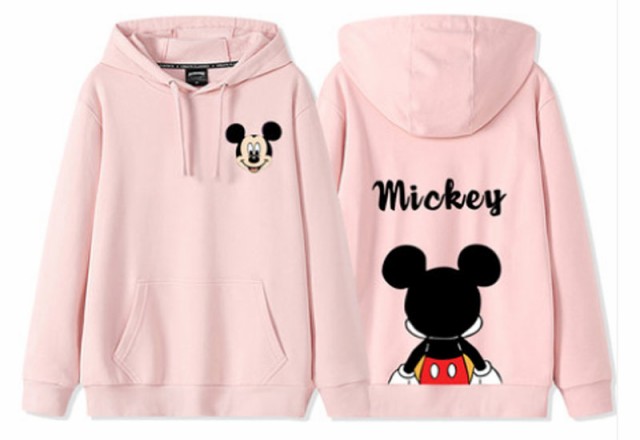 秋冬 5COLORS disney ペアルックパーカー ミッキー ミニートレーナー ...