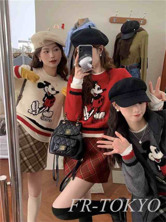 ディズニー ニットセーター ミッキー カットソー Disney