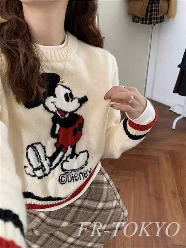 ディズニー ニットセーター ミッキー カットソー Disney