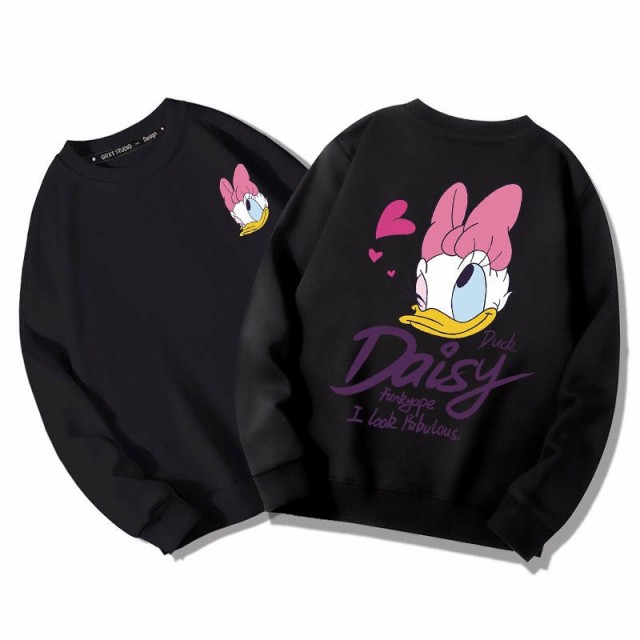 7色　ディズニー ドナルドダック/デイジーちゃん パーカー　スウェット Disney 人気 トレーナー 厚手/薄手 裏起毛 可愛い プリント  トッ｜au PAY マーケット