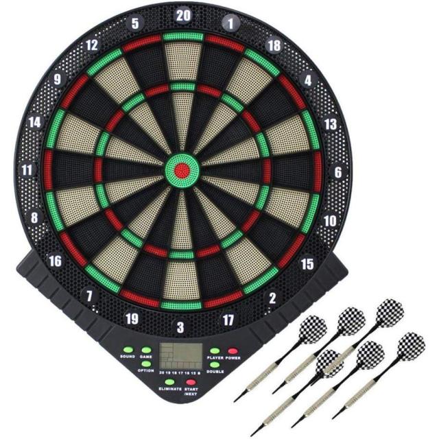 ダーツボードセット 電子ダーツ ソフトチップ ダーツセット エレクトロニック 誕生日 子供の日 プレゼント パーティ ゲームの通販は 4,963円