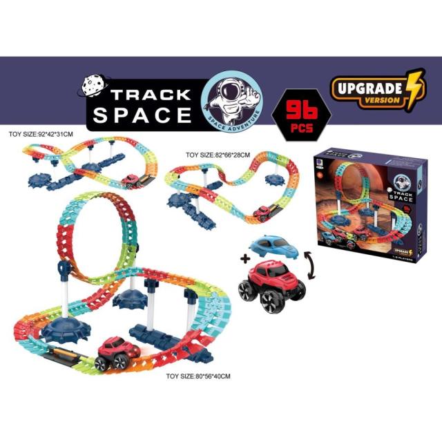 ミニカー おもちゃ 車 動く レール Changeable Track レールの上を走る