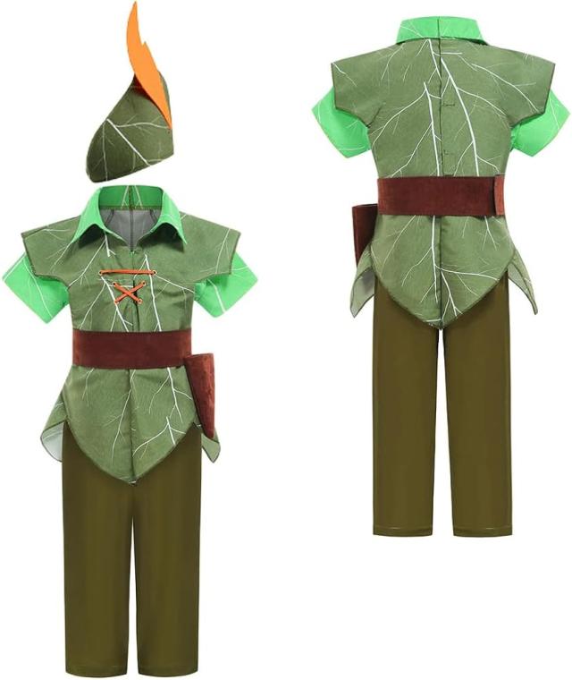 Amazon.co.jp: ピーターパン コスプレ 衣装 4点セット 子供