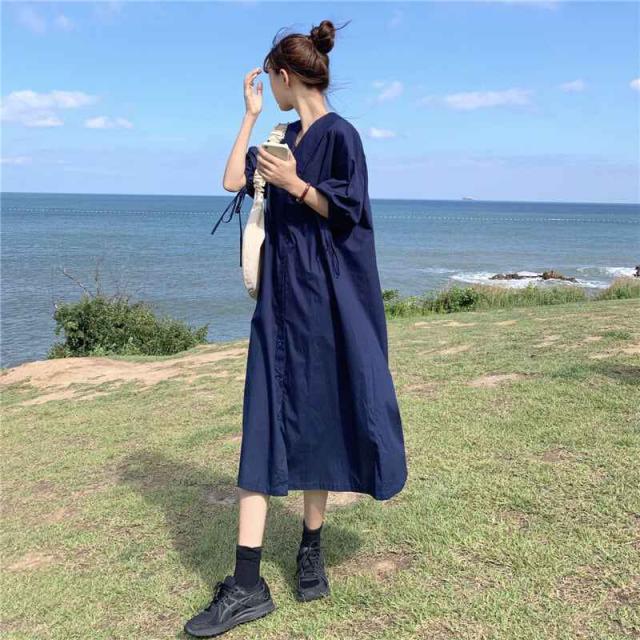 ワンピース レディース キャミソールワンピ　キャミワンピ　デニム　デニムワンピ　デニムワンピース ロング ロング丈 カジュアル 無地 きれいめ 上品 お洒落 おしゃれ 大人 こなれ感 楽ちん 体系カバー ガーリー ウエストマーク オルチャン 韓国 ファッション オシャレ ママの通販は 4,674円