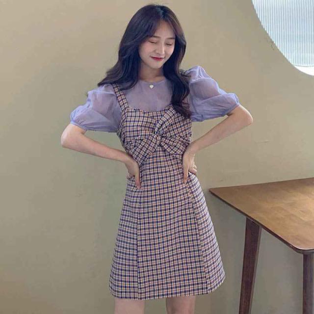 オールインワン レディース ストラップスカート ワンピース サロペット ポケット チェック柄  ベルト ウエストマーク ゆったり 大人 お洒落 おしゃれ 主役級 存在感 大人 シンプル こなれ感 オルチャン 韓国 韓国系 オールシーズン 着回し 普段使い ファッション オシャレの通販は 5,151円
